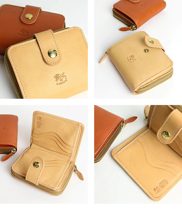 IL BISONTE イルビゾンテ 財布 二つ折り財布(オールジップコイン