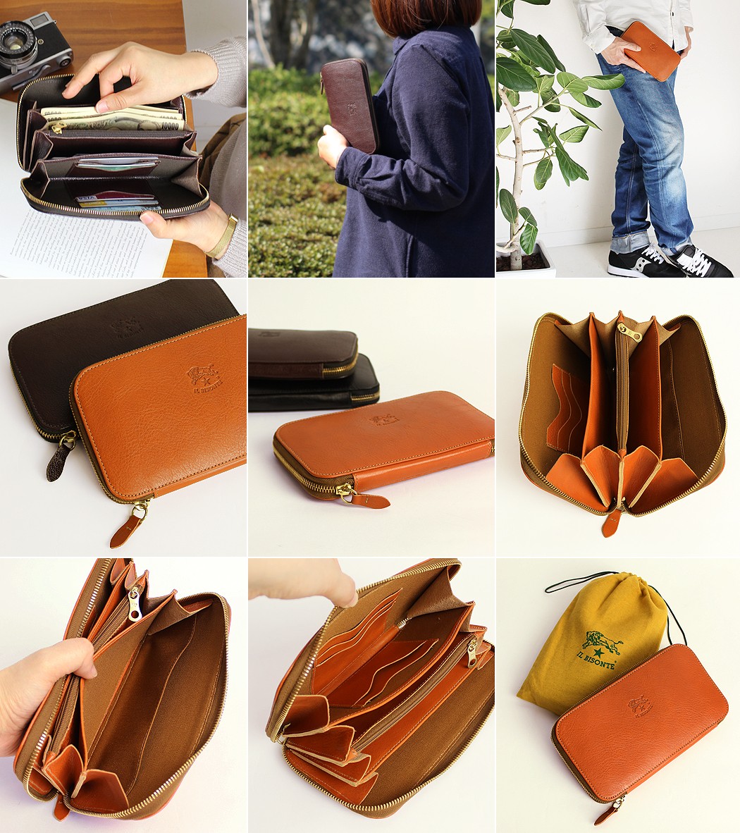 【美品】 イルビゾンテ ILBISONTE ラウンドジップウォレット 楽天市場】イルビゾンテ 財布 IL BISONTE （ 正規品 長財布