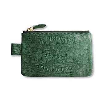 IL BISONTE イルビゾンテ ポーチ ビッグロゴフラットポーチ(M
