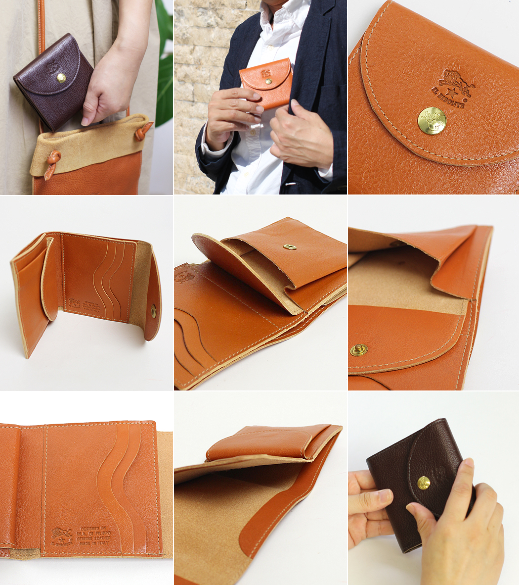 イルビゾンテ 財布 IL BISONTE イルビゾンテ 財布 コンパクト二つ折り財布 商品番号