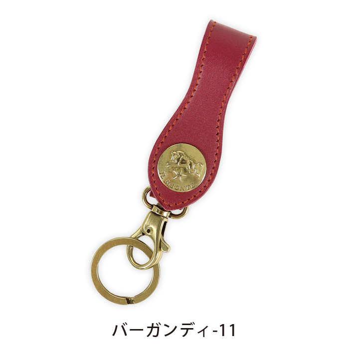 イルビゾンテ キーホルダー ビッグコンチョプレスレザー