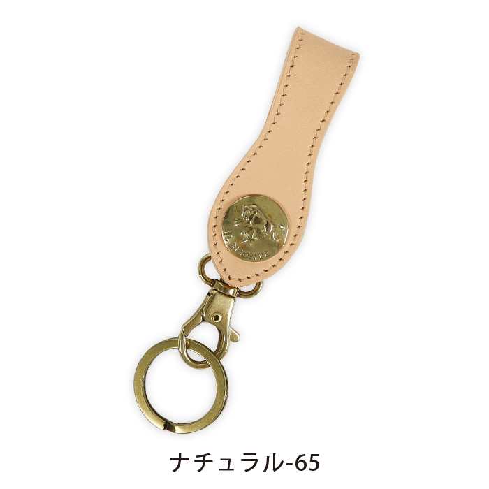 イルビゾンテ キーホルダー ビッグコンチョプレスレザーキーホルダー
