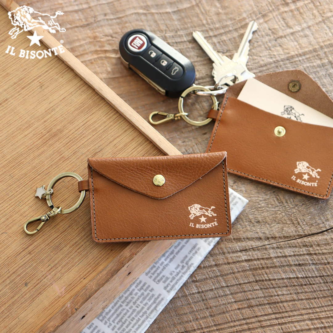 IL BISONTE（イルビゾンテ） カードケース 日本限定 キーリング付き