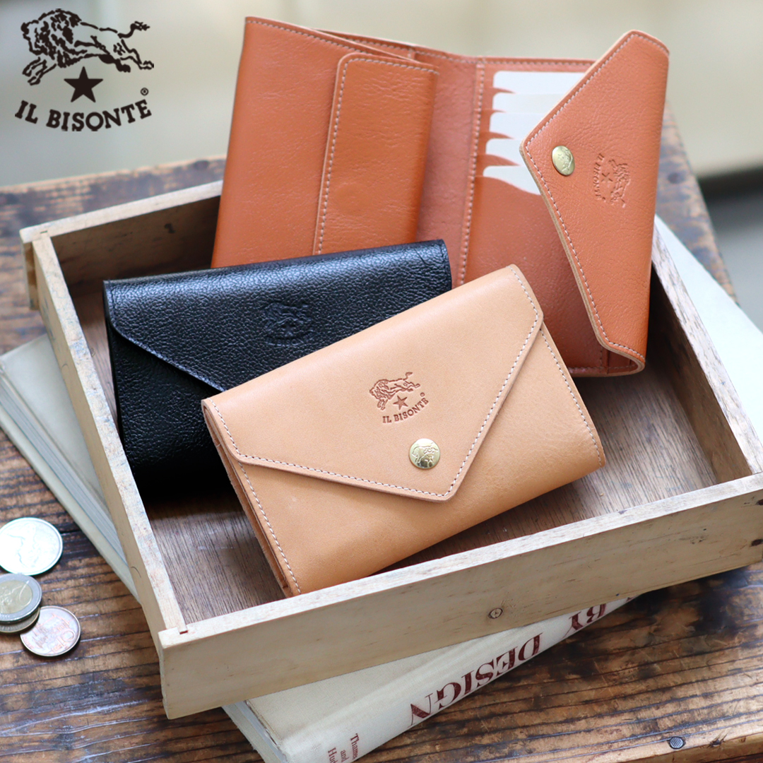 IL BISONTE（イルビゾンテ） 財布 レターフラップミディアム財布(M