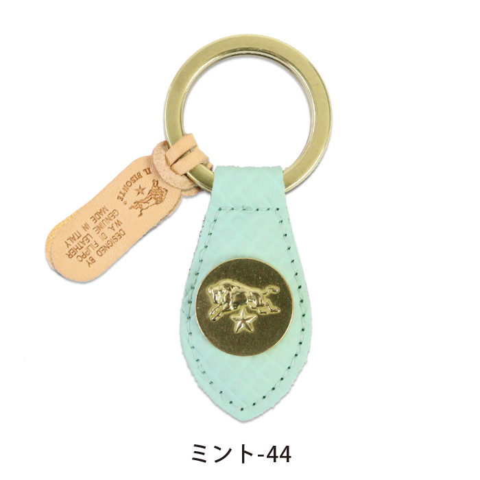 イルビゾンテ キーホルダー 日本限定パイソンエンボスドレザーコンチョ