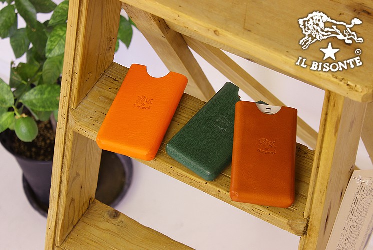 IL BISONTE イルビゾンテ 文房具 ハードレザーiPhoneケース(4