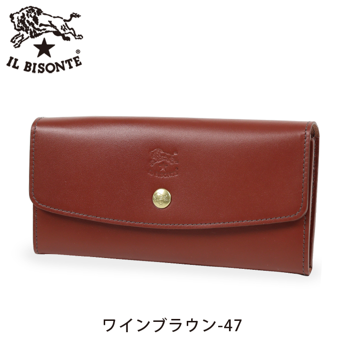 イルビゾンテ 財布 長財布 バケッタスムースフラップロングウォレット 54_1_ 54232309640 IL BISONTE walletの画像