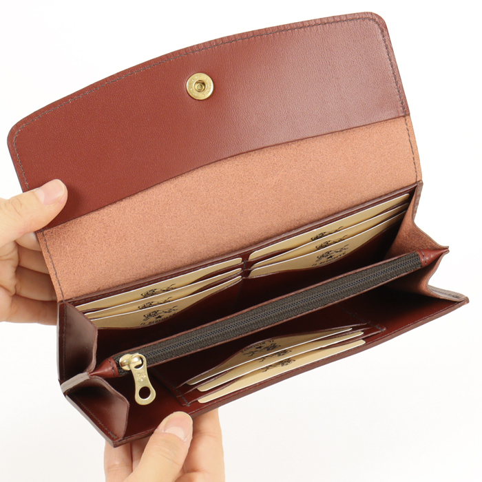 IL BISONTE（イルビゾンテ） 財布 長財布 バケッタスムースフラップ