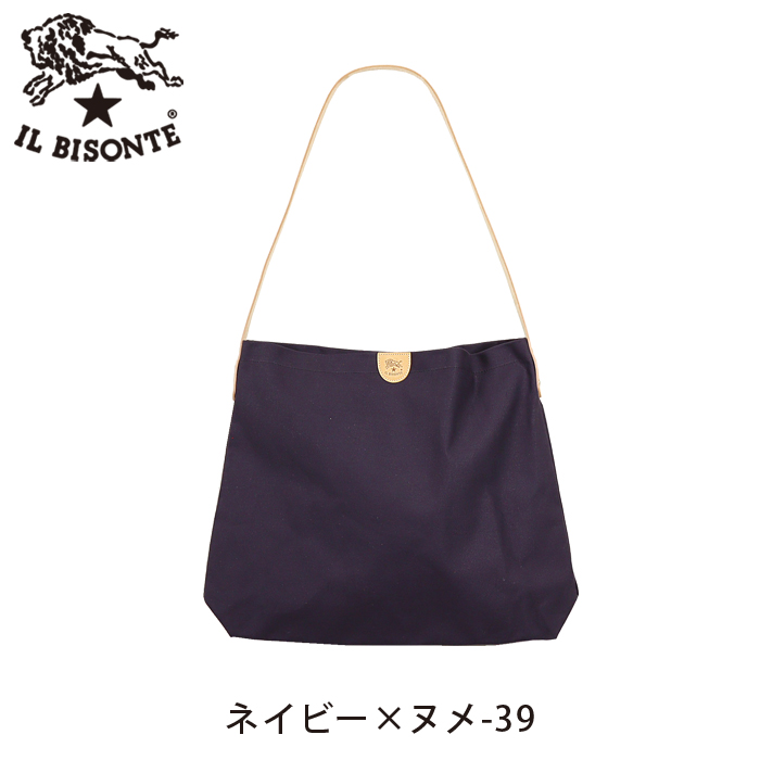 未使用級 IL BISONTE ｲﾙﾋﾞｿﾞﾝﾃ 筒型キャンバスショルダーバッグ IL BISONTE（イルビゾンテ） バッグ 筒型キャンバス ショルダーバッグ