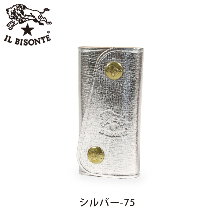 【新品】IL BISONTE キーケース4連 LIBERTYコラボ（リバティ柄） IL BISONTE（イルビゾンテ） キーケース 限定ハートロゴ 4連フックキー