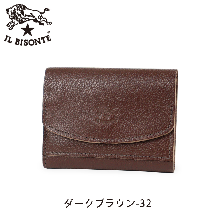 IL BISONTE（イルビゾンテ） 財布 ラウンドフラップミニ財布 二つ折り