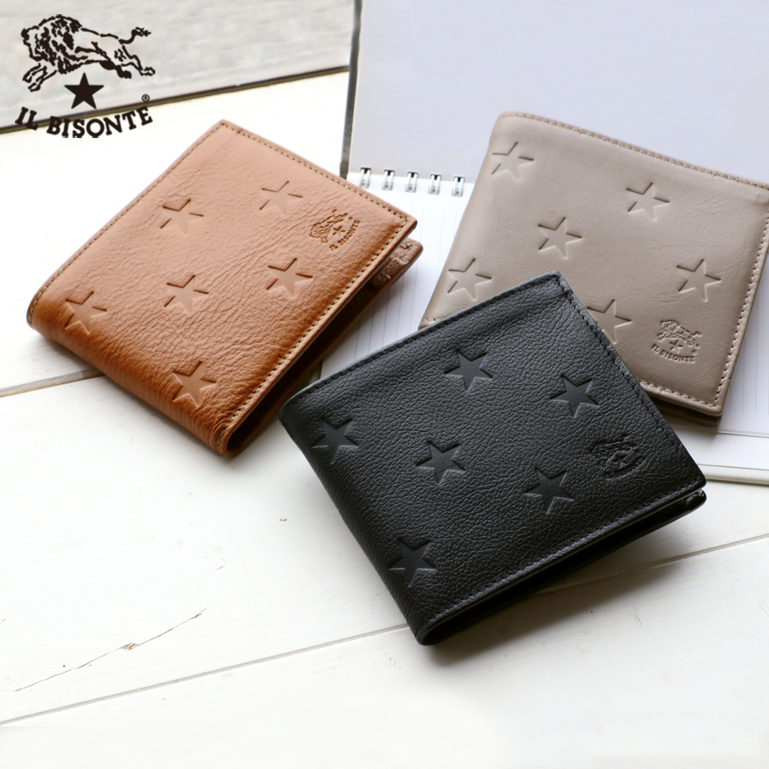 IL BISONTE（イルビゾンテ） 財布 二つ折り財布 日本限定 スター