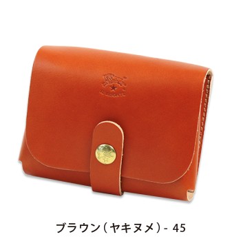 IL BISONTE（イルビゾンテ） カードケース スナップ付きマルチカード