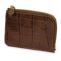 IL BISONTE（イルビゾンテ） 財布 二つ折り財布 クロコエンボスド