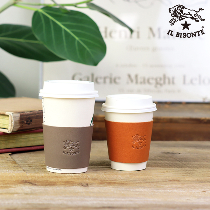 IL BISONTE（イルビゾンテ） 雑貨小物 レザーカップスリーブ レザー