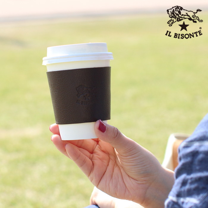IL BISONTE（イルビゾンテ） 雑貨小物 レザーカップスリーブ レザー