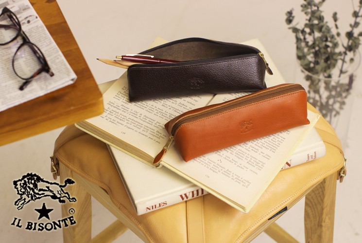 IL BISONTE（イルビゾンテ） 文房具 ペンケース(三角) 54_1_