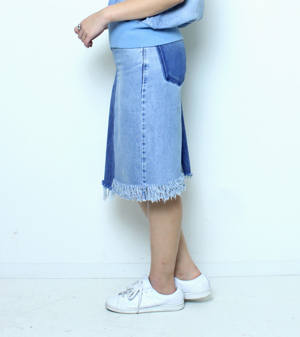 s30】【ナナナナサーカ / 77circa】デニムスカート circa make denim