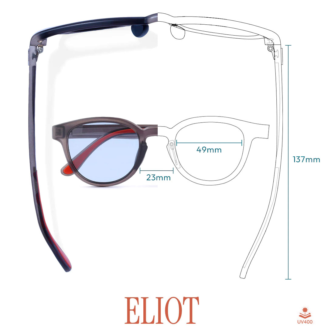 TYMER/タイマー】ELIOT（エリオット）[Frame:Tortoise2] [Lens:Grey