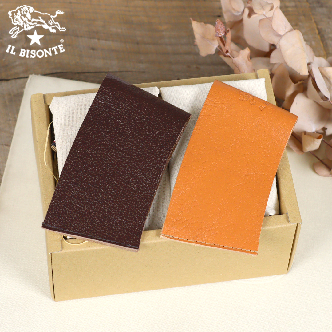 IL BISONTE（イルビゾンテ） ギフトセット レザーカップスリーブペア