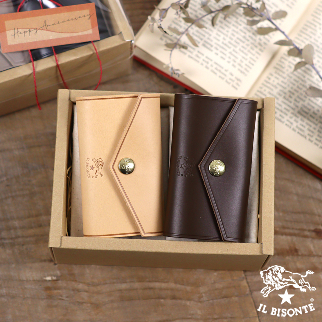 IL BISONTE（イルビゾンテ） ギフトセットレターフラップスマートキー