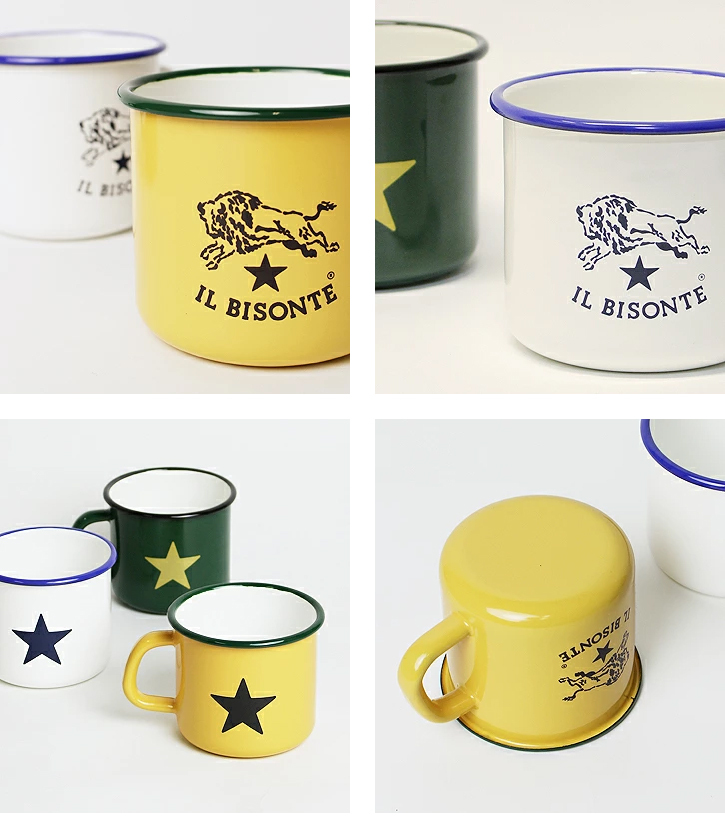IL BISONTE（イルビゾンテ） ギフトセット ホーローマグカップ×ハンド