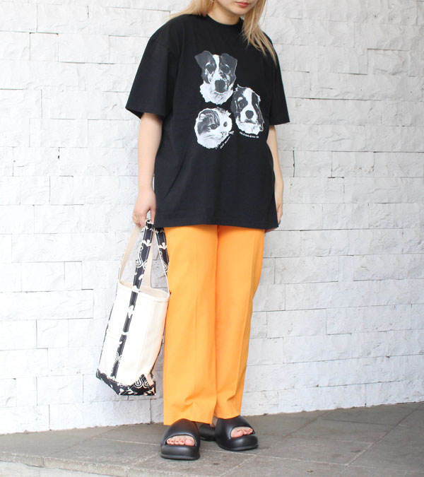 【s40】【ナナナナサーカ / 77circa】プリントショートスリーブティー(ホリー) print short sleeve tee(holly）【キャンセル返品交換不可】【let】 77circa 【s40】【ナナナナサーカ / 77circa】プリントショート