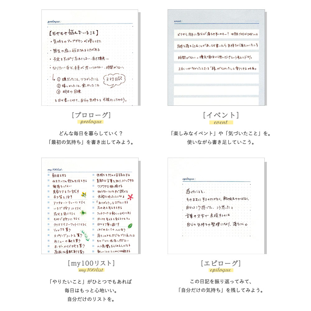 日記 日記帳 日付なしPAGEM by NOLTY ペイジェム ノルティ 新書 ミネット 能率手帳帳 2024 2023 1月｜nolty｜11