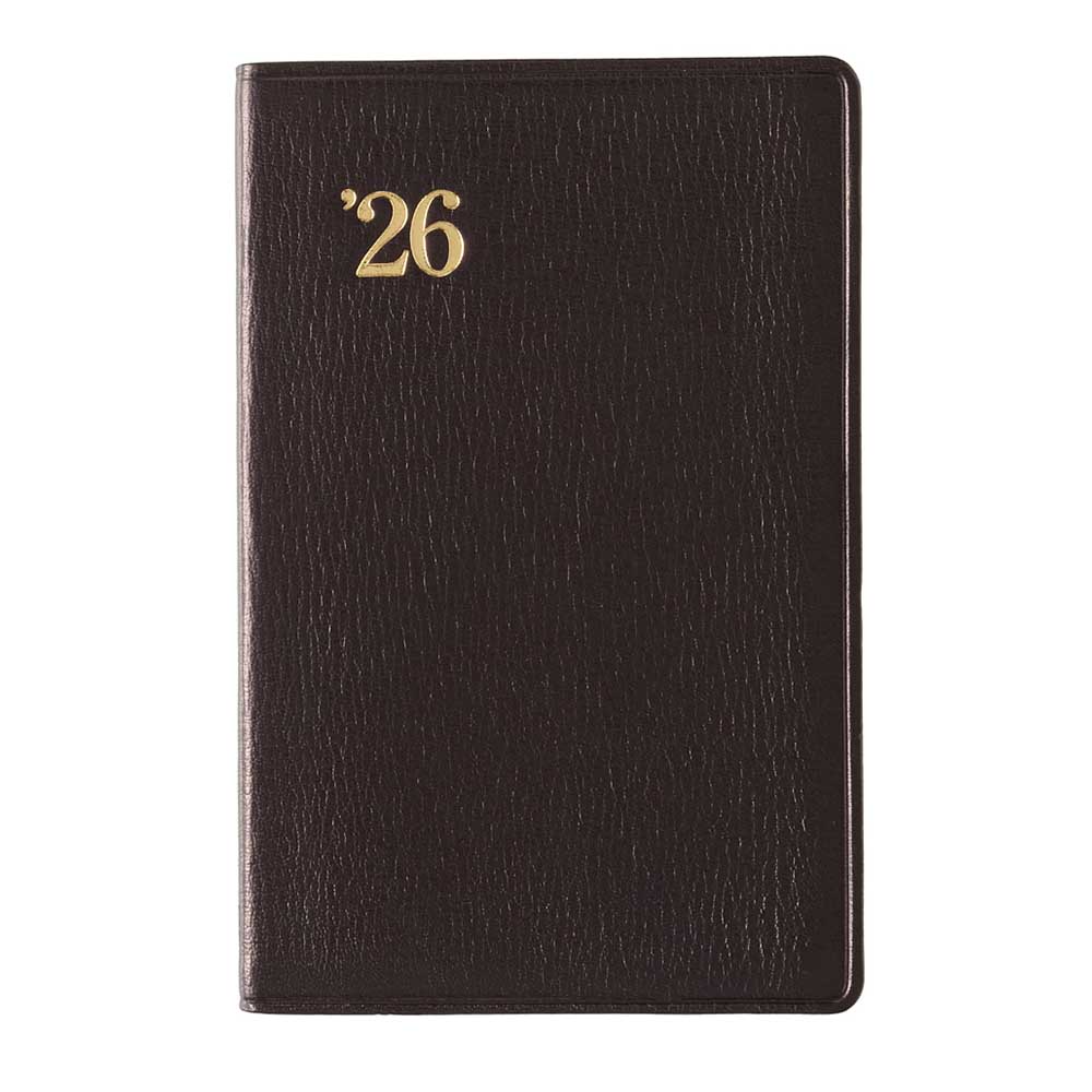 2026年1月始まり 手帳 スケジュール帳 ダイアリー NOLTY(ノルティ) | コンパクト 〈月間ガントチャート + 週間レフト〉月曜始まり インデックス 能率手帳 (黒)