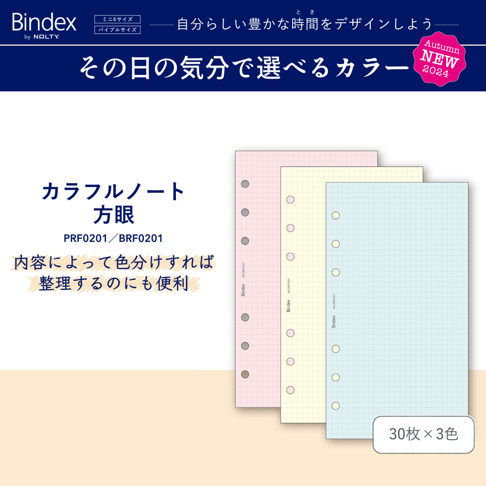 NOLTY（ノルティ） システム手帳用リフィル ミニ6穴サイズ (ライン入り