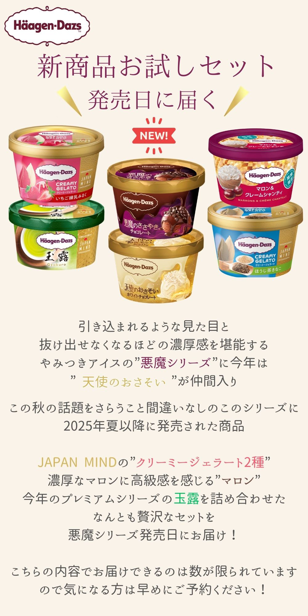 ハーゲンダッツ 新商品お試しセット ・悪魔のささやき・天使のおさそい