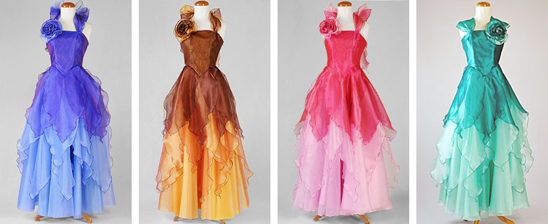 スタンダードドレス　グラデーション　オマケつき 即納☆ 在庫限りセール ロングドレス グラデーションプリントドレス