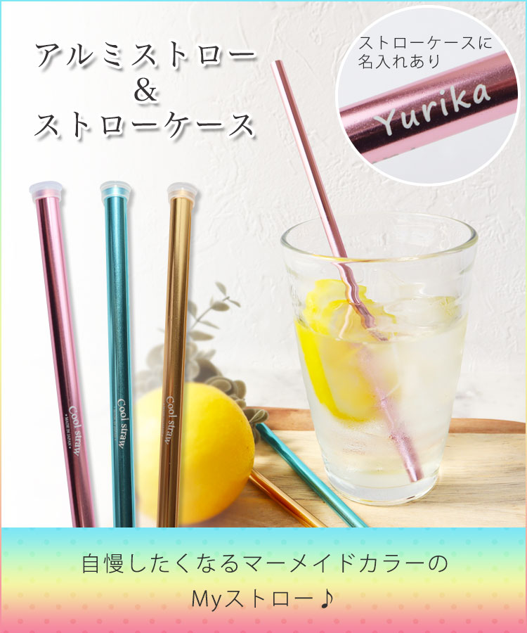アルミストロー＆ストローケースセット