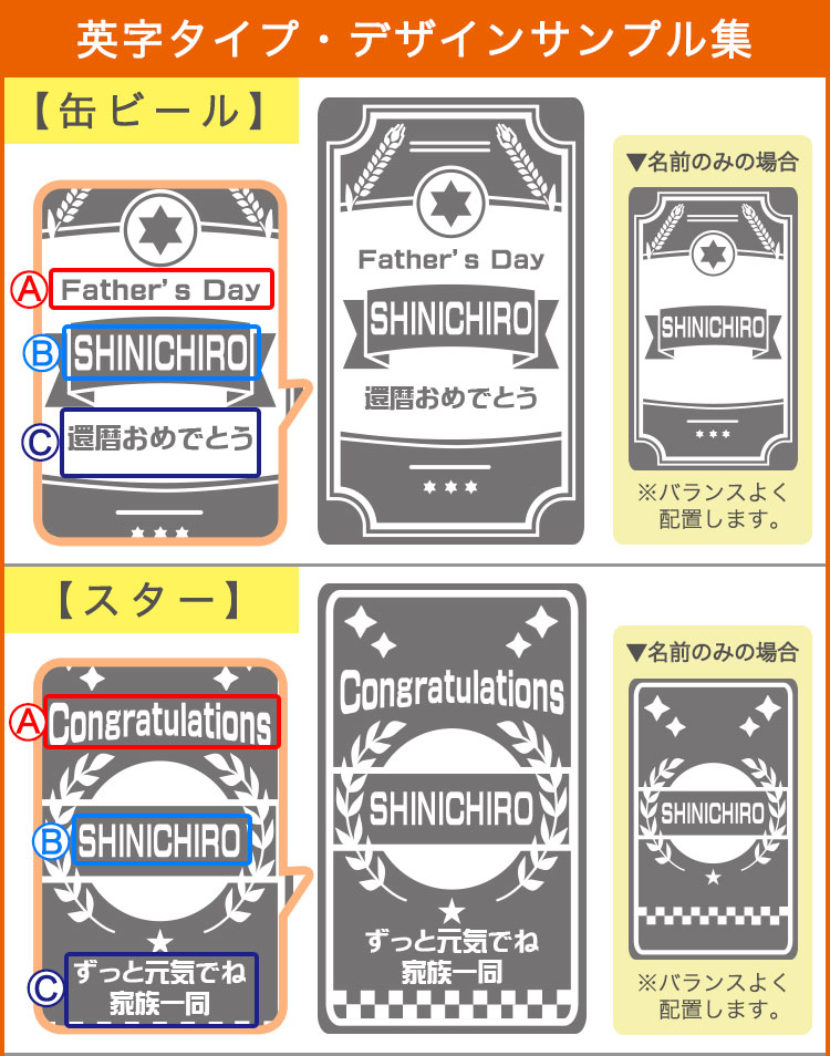 英字タイプ・デザインサンプル集