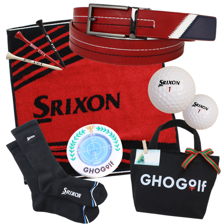 福袋 ゴルフ用品6点 【イーグルセット】 クリスマスプレゼント ギフト ベルト ゴルフ ゴルフボール 名入れ スリクソン SRIXON GHOGolf NEW26 | SRIXON | 04