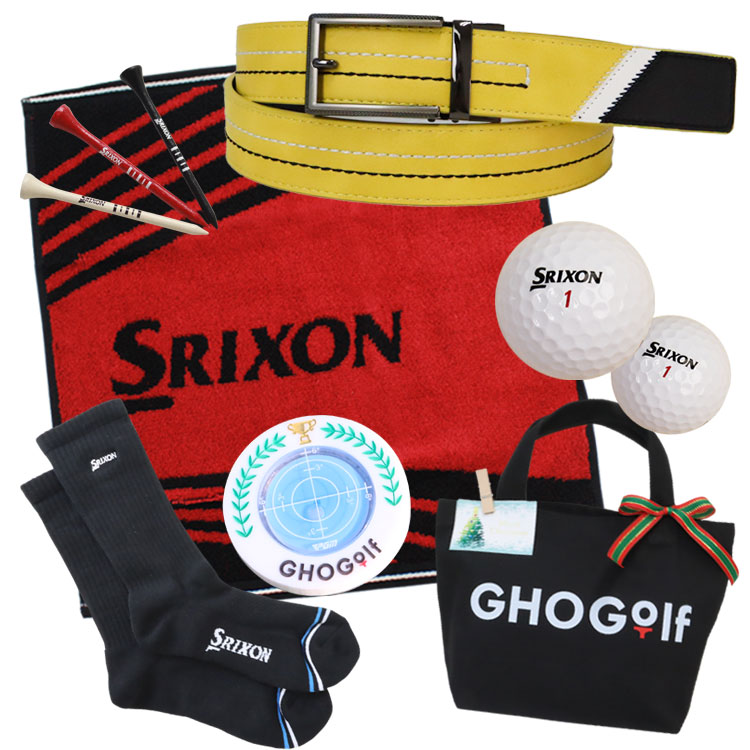 福袋 ゴルフ用品6点 【イーグルセット】 クリスマスプレゼント ギフト ベルト ゴルフ ゴルフボール 名入れ スリクソン SRIXON GHOGolf NEW26 | SRIXON | 05