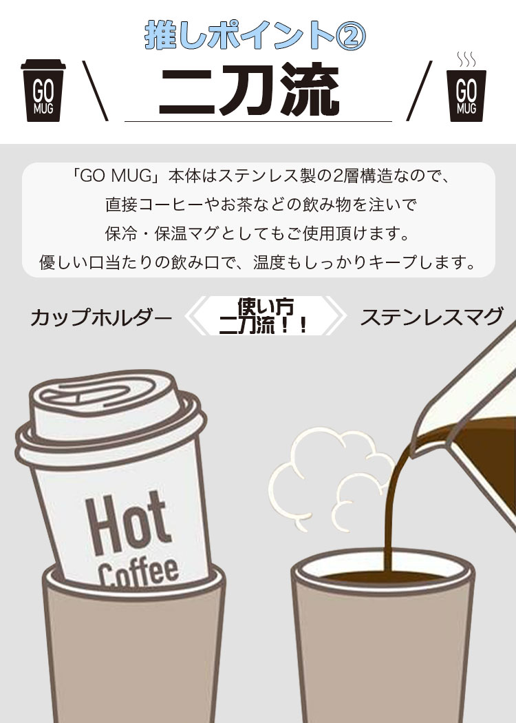 コンビニコーヒーカップにぴったりサイズ