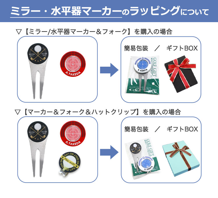 磁石付きフォークのラッピングについて