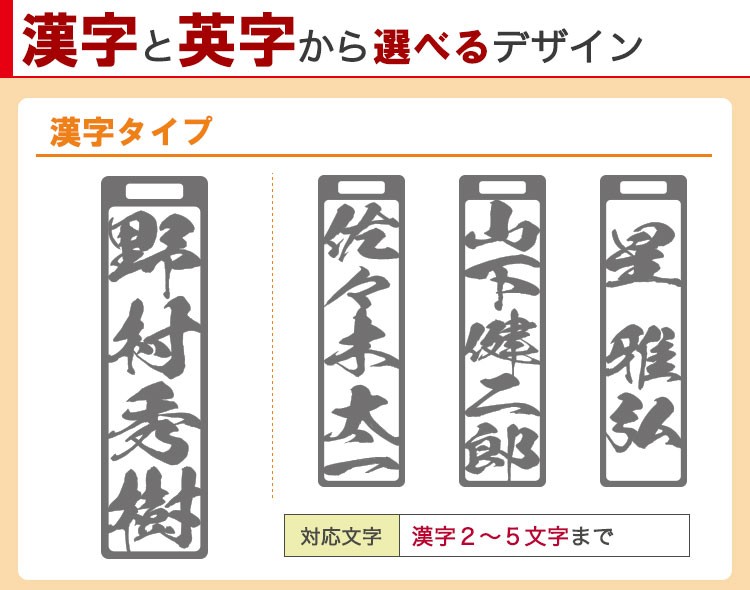 漢字タイプのデザイン