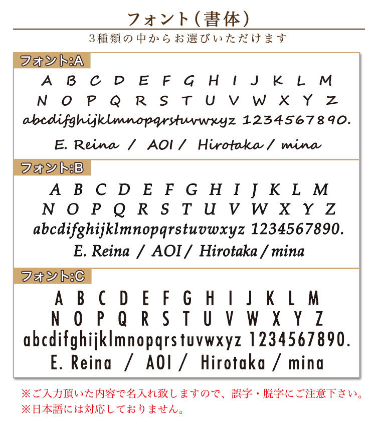 フォント書体について