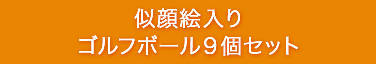 似顔絵ゴルフボール_9個セット＿タイトル