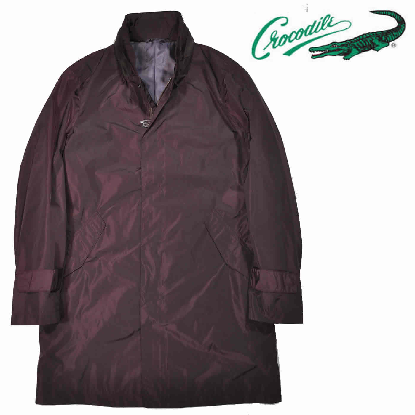 Crocodile（クロコダイル） コート衿フードイン 軽量ウインド 