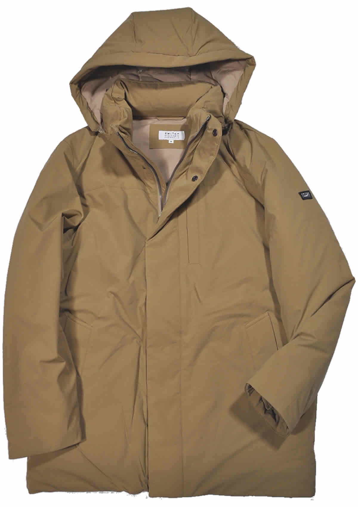 Crocodile（クロコダイル） ダウンコート 長袖フード付き ストレッチ撥