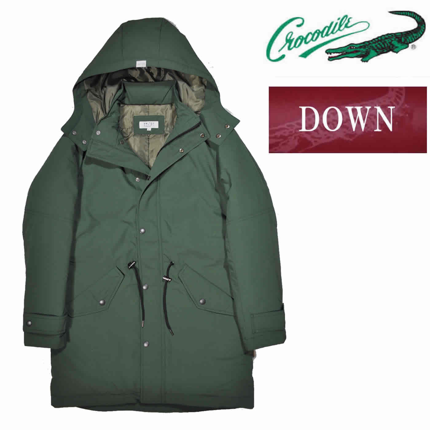 Crocodile（クロコダイル） ダウンコート 長袖 ナイロンオックス