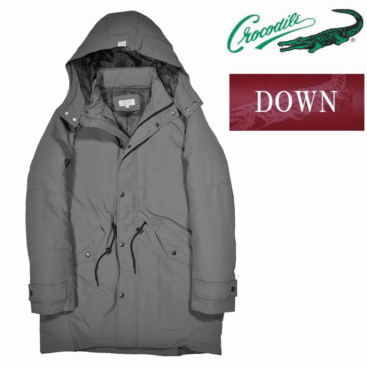 【新品未使用品】クロコダイル　ダウンコート　LL レディース ウールライク ロング ダウンコート【一部店舗限定】通販