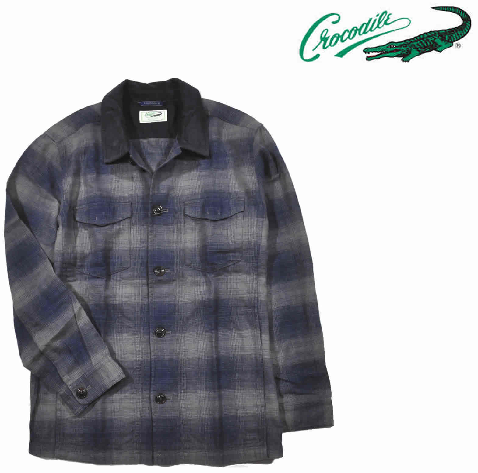 大きいサイズ【crocodile】フード付きウールコート　グレー　SIZE4L 大きいサイズ【crocodile】フード付きウールコート グレー SIZE4L