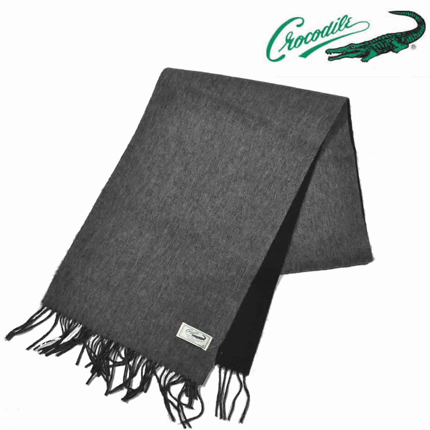 Crocodile（クロコダイル） マフラー ストール Wool毛 秋冬 防寒