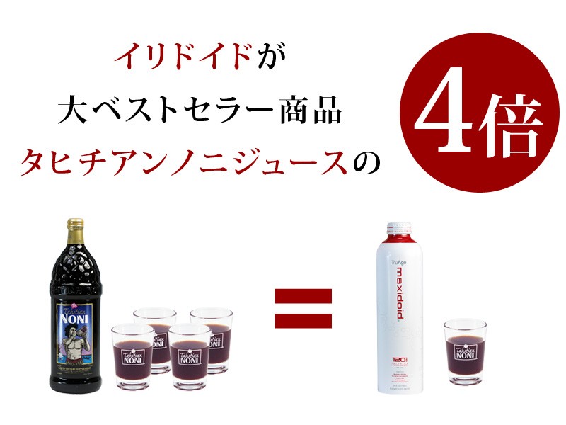 イリドイドが4倍！