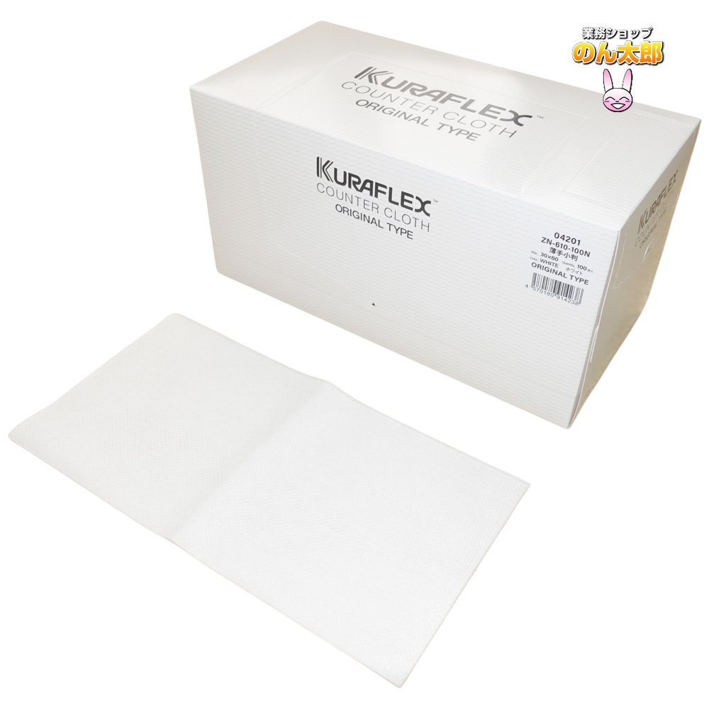 �N���t���b�N�X�@�J�E���^�[�N���X�@�����@30×60cm�@ZN-610-100N�@���菬�@�z���C�g�@100��×6�������P�[�X�̔������p�y���񂹏��i�E���[�s�z