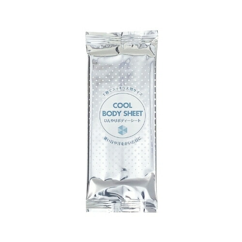溝端紙工印刷 メントール配合ボディシート COOL BODY SHEET 100本×10袋(1000本)【メーカー直送・代引き不可・時間指定不可・沖縄、離島不可】